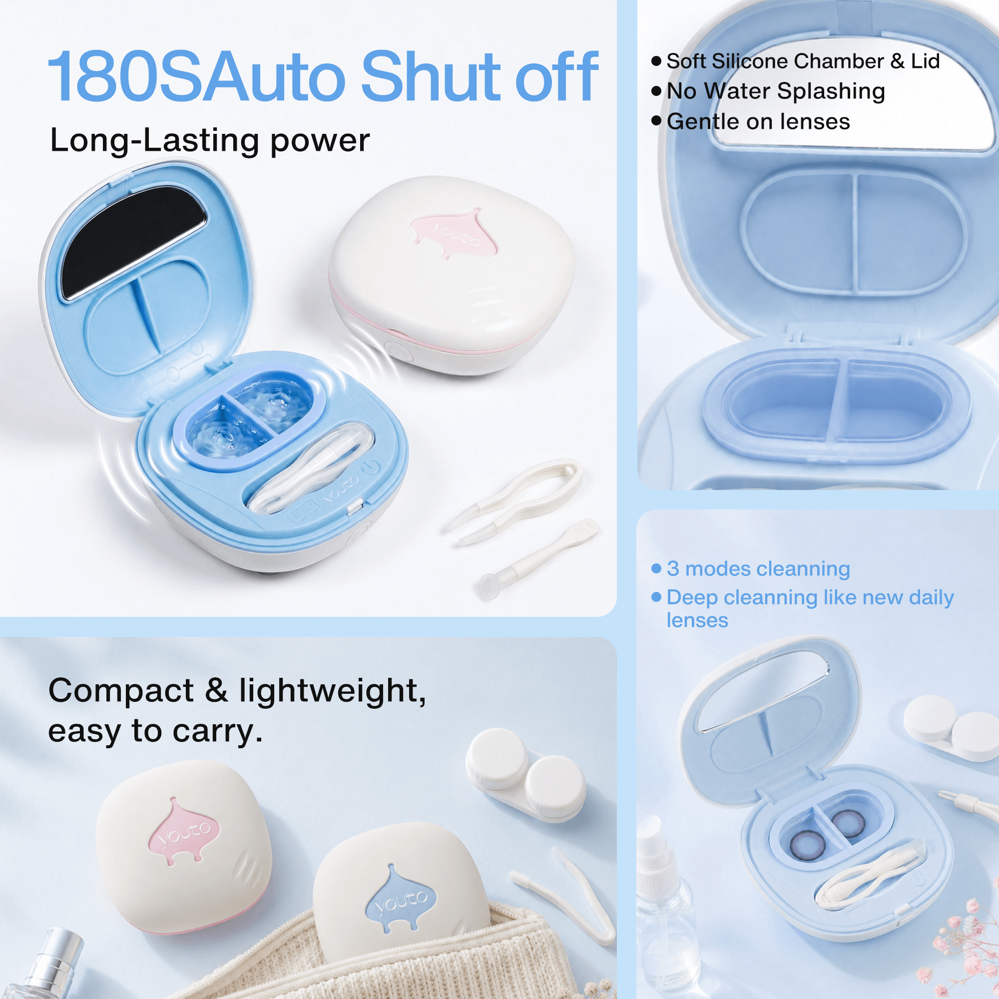 【Rechargeable】Sonicpure Contact Lens Cleaner